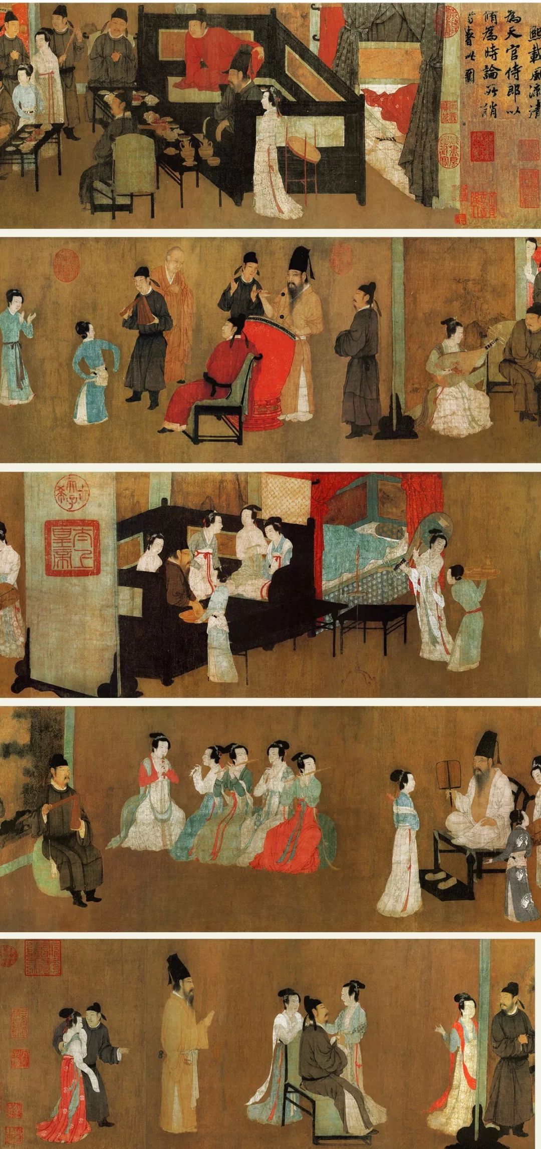 一张图看懂《韩熙载夜宴图》