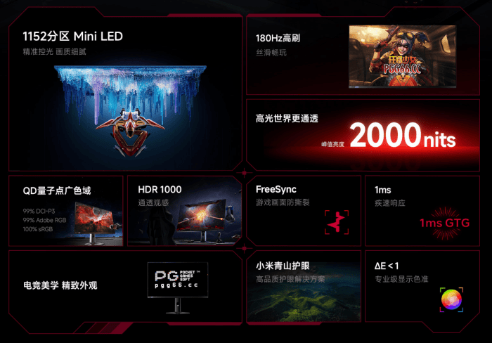 PG电竞之选!小米GPro27Q显示器满足狂暴少女玩家视觉需求
