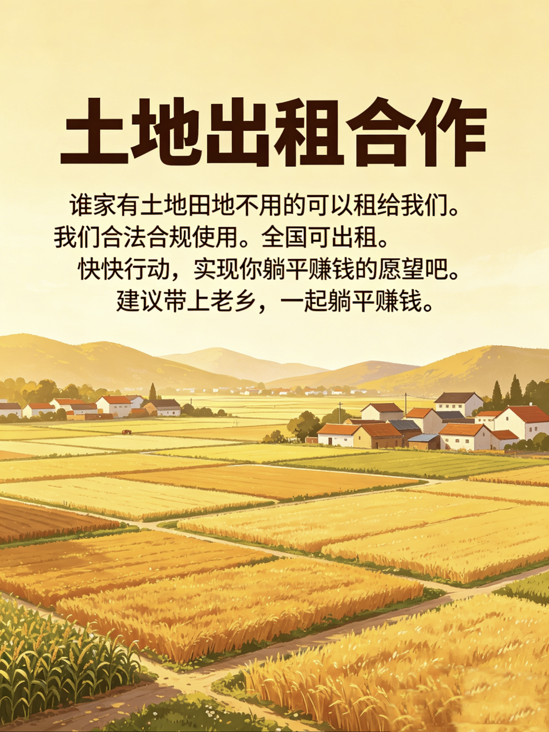 全国土地农村承包合同网签,出租土地交易的平台