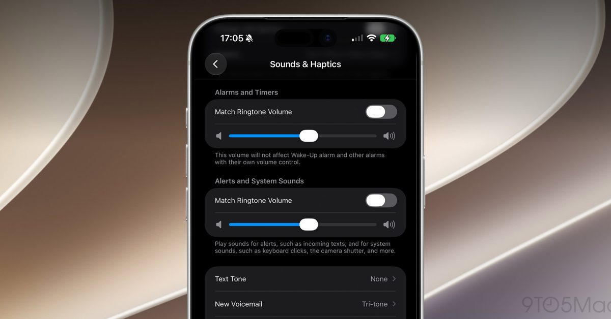 iOS 27 独立音量设置界面